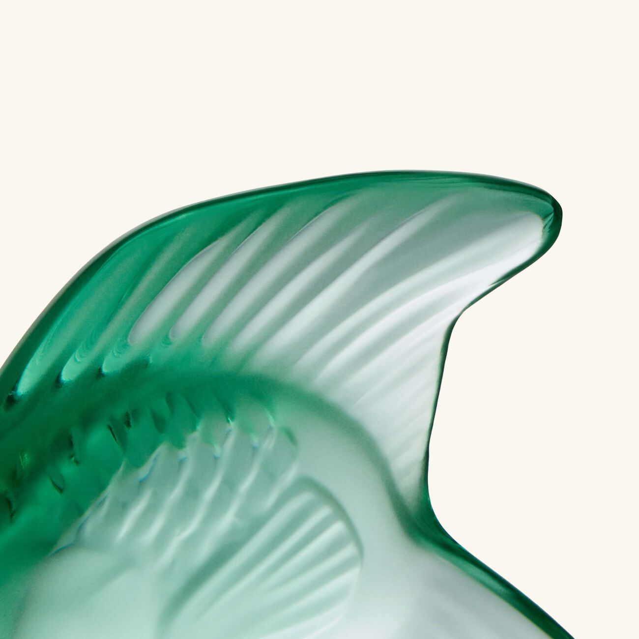 lalique fish figurine mini green