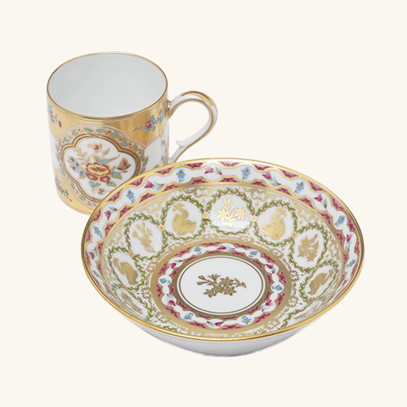 Aux Dauphins Litron Coffee Cup & Saucer Gold bernardaud aux dauphins litron coffee cup saucer gold