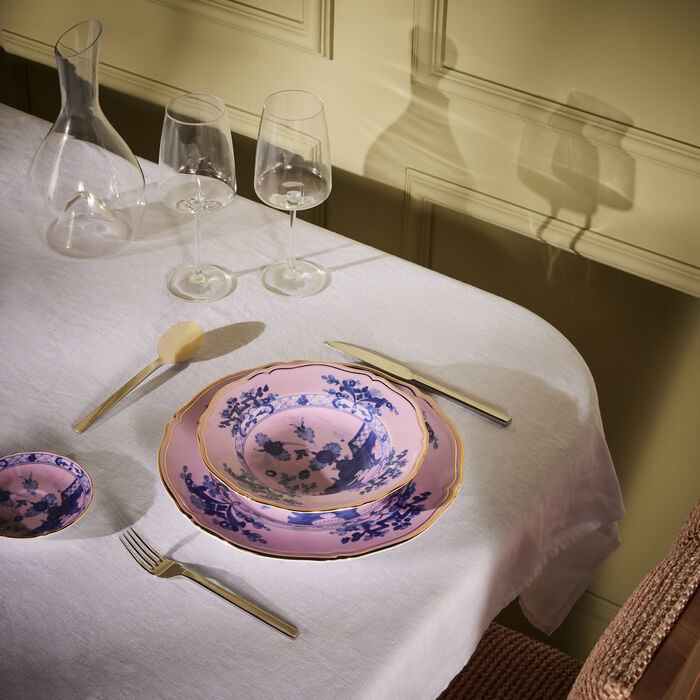 ginori 1735 oriente italiano charger plate round pink 31cm