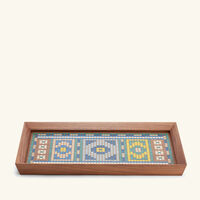 aya the art of living dome of the rock mosque tray rectangular large blue