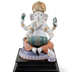 Mridangam Ganesha Figurine, medium