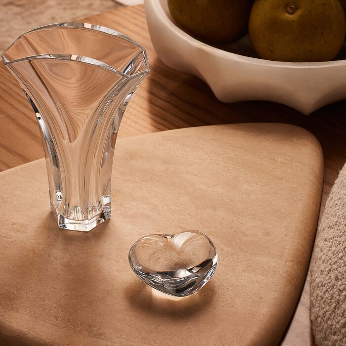 baccarat coeur amor figurine mini clear