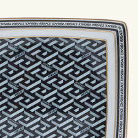 versace la greca trinket tray square small black