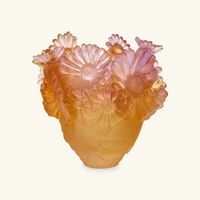 Or d’Abeille Vase Small Orange Limited Edition daum or d abeille vase small orange limited edition