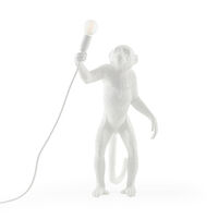 Monkey Lamp Standing White, small