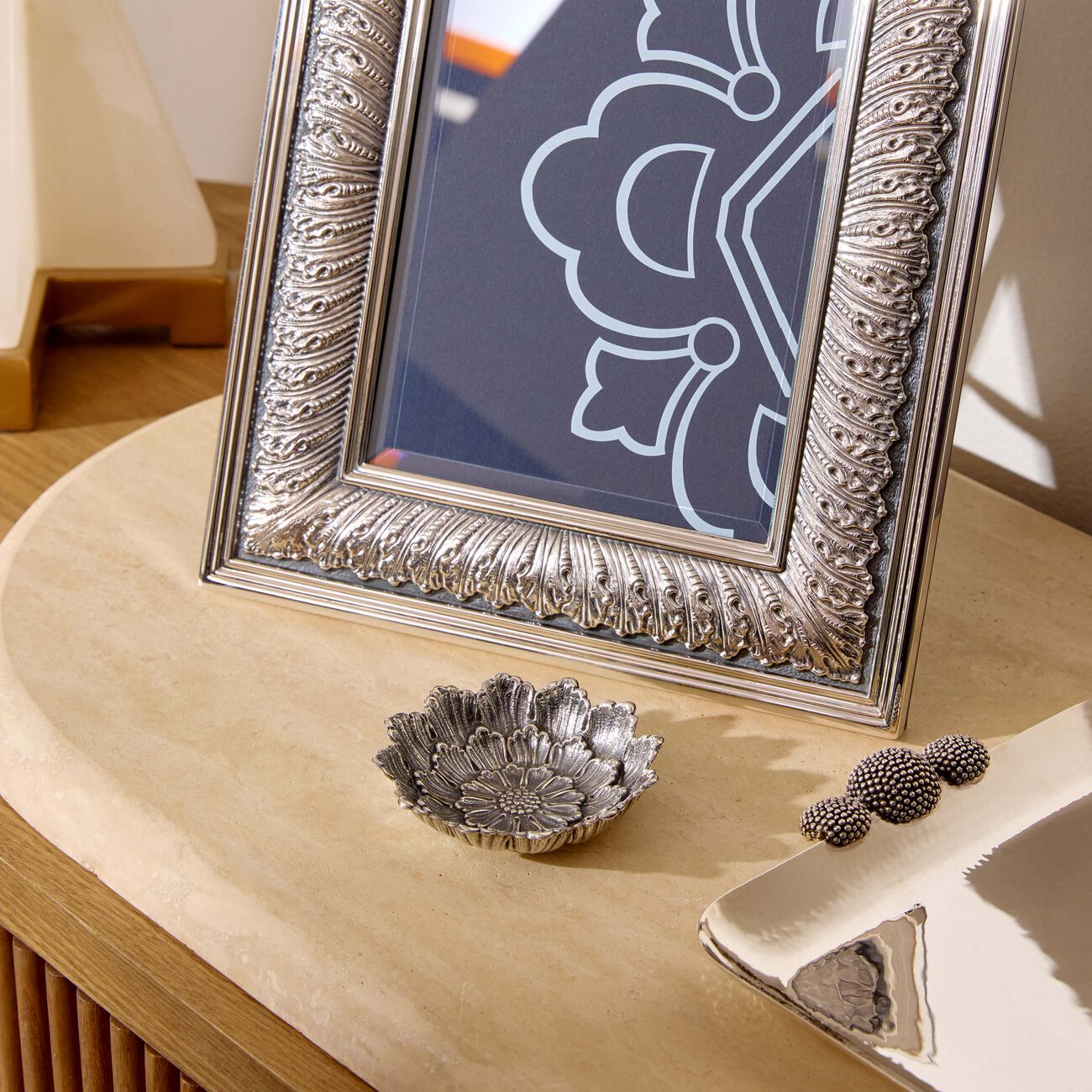 buccellati dahlia flower bowl small silver