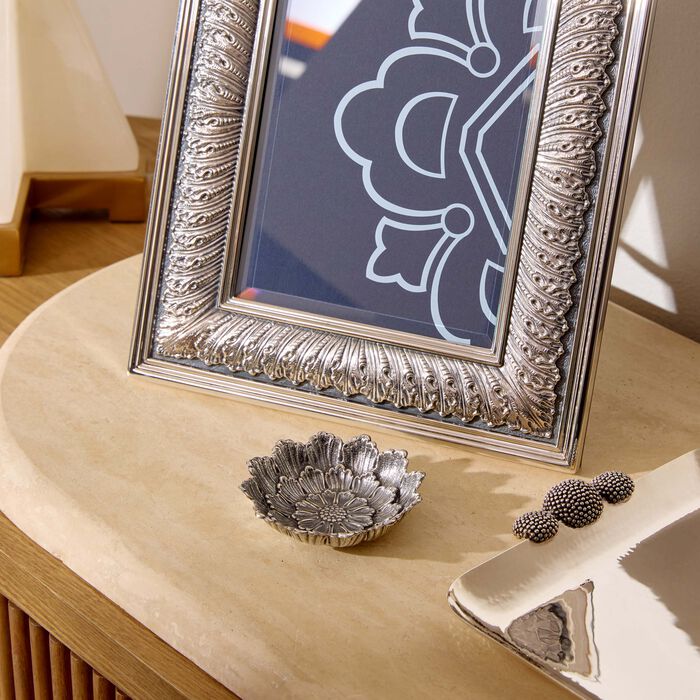 buccellati dahlia flower bowl small silver