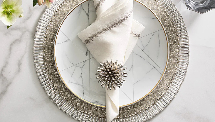 KIM SEYBERT ビーズマット/キムセイベルト プレースマット 未使用