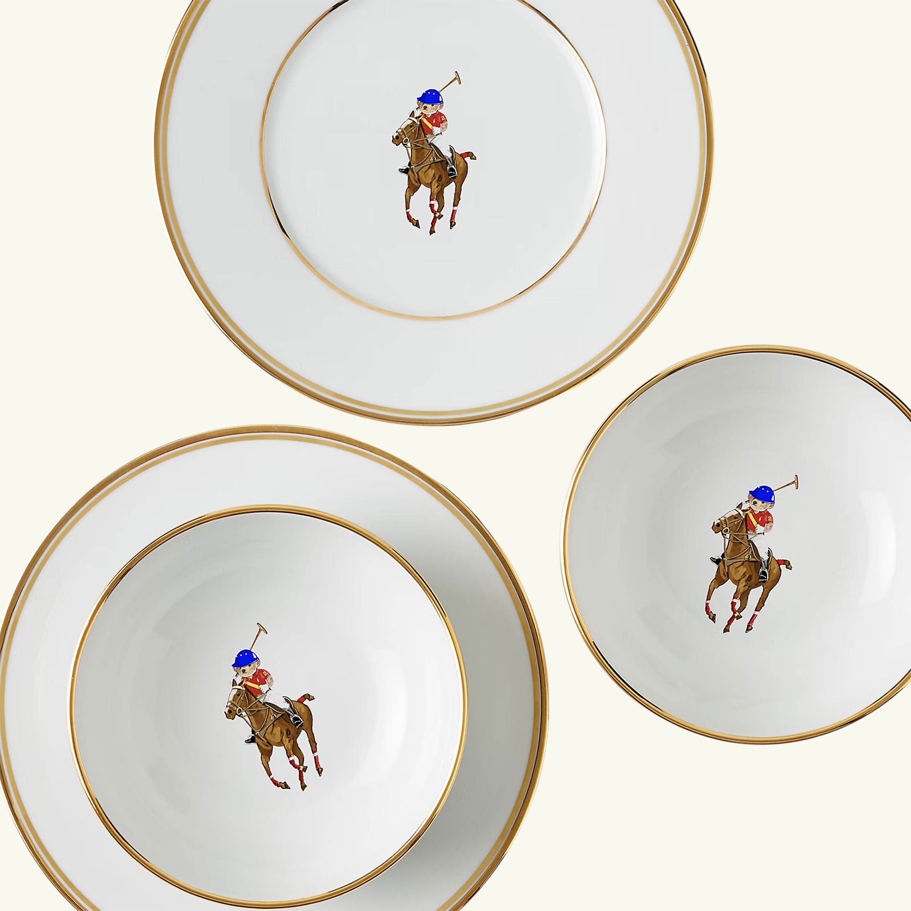 Polo Bear Plate & Bowl Set of 4 ralph lauren home polo bear plate bowl set of 4